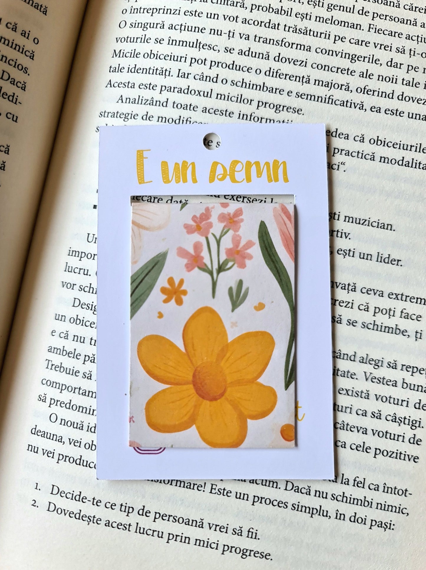 Semn de carte Floare galbenă