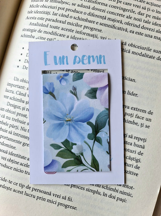 Semn de carte Floare albastră